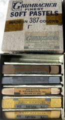 Vintage Grumbacher 8 Assorted Soft Pastels As Shown – Please See The Pictures