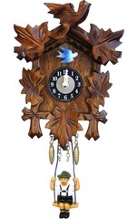 126SQ – Engstler Battery-operated Clock – Mini Size – 6.75″H x 4.5″W x 2.75″D
