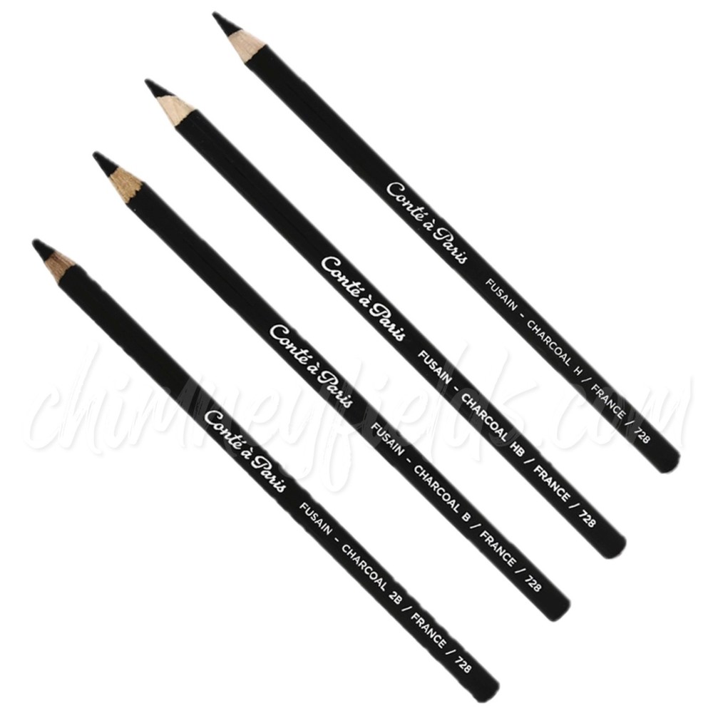 Conté à Paris Fusain Charcoal Drawing Pencils.