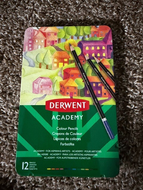 Derwent Academy Color (2301937): Color Pencil tin of 12 (Assorted Colors)