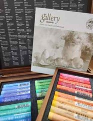 MUNGYO Gallery MOPV-120W Soft Oil Pastels 120 Colors in Wooden Box Set NEW