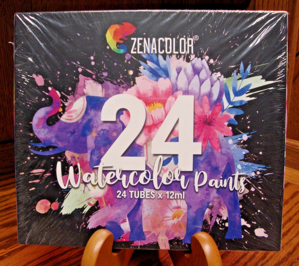 Zenacolor 24 Tubes Watercolors Paint12ml~BMS International~Various Colors K23