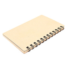 Life Noble Note Plain Mini Ring Notebook: 3 in. x 5 in. Brown Cover, Blank Pages