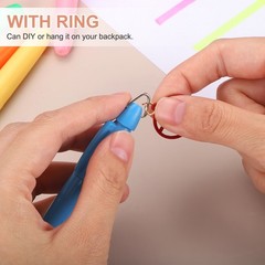 6 Pcs Chisel Tips Bible Highlighters with Triangle Hook, Fluorescent Pink