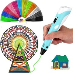 3D Printing Pen Set 3D Drawing Pen with Led Display 12 Color Filament Kids Gift