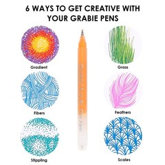 Grabie Coloring Kit, Acrylic Gel Pens Set with Book, Summer Colors