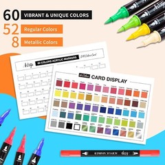 Creative 60-Color Acrylic Paint Pens Set in Portable Case, Perfect for All Ages