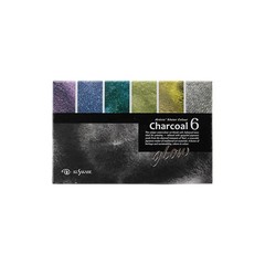 Kusakabe Charcoal Glow 6-color Set 10ml Transparent watercolor 304952 Japan NEW