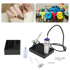 Airbrush Kit w/Compressor Battery Powered Portable Airbrush Kit Airbrush Gun Kit
