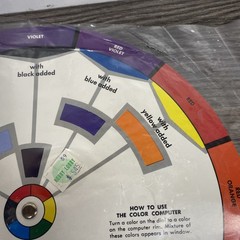 Vintage 1977 Grumbacher Color Computer Color Harmony Wheel Graphic Design 3rd Ed