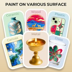 Acrylic Metallic Gold Paint – Ideal for Multi-surface