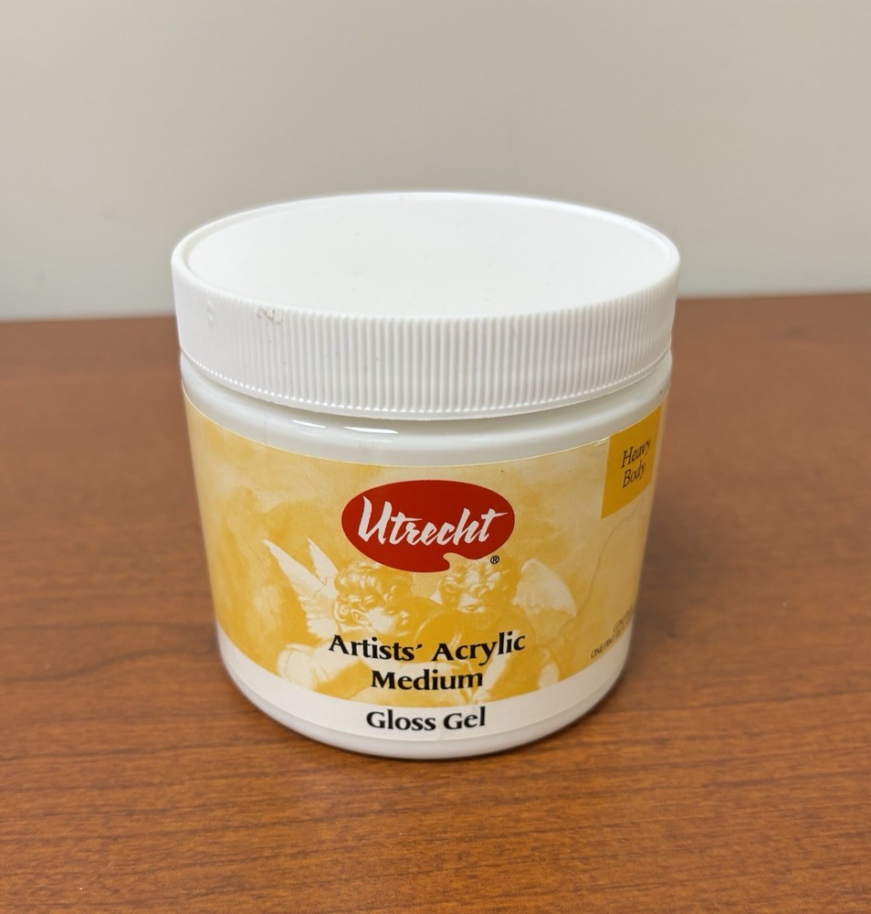Utrecht Gloss Medium Artist Acrylic Medium Gloss Gel 16 Oz