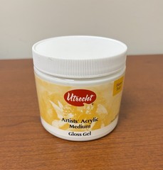Utrecht Gloss Medium Artist Acrylic Medium Gloss Gel 16 Oz