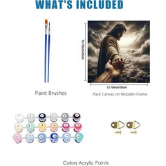 Religious Christian Paint By Numbers Kit Wall Art Decoration For Adults