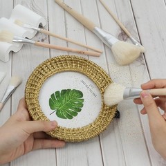 14 Pcs Mop Brush for Acrylic Painting Gilding Brush Versatile Mop Brushes4157