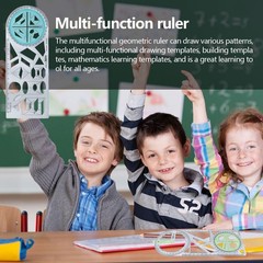 Multifunctional Ruler Geometric Drawing Template Measuring Drafting Tools NEW