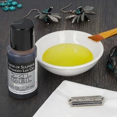 Liver of Sulfur Gel 1oz Patina Solution for Aged Metal Vintage Crafting