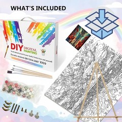 Acrylic Painting Set – Colorful Floral Theme