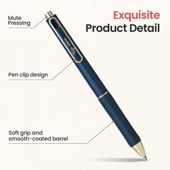 6 Pack Quick Dry Black Gel Pens – Pastel Aesthetic, Soft Grip, 0.5mm Fine Point
