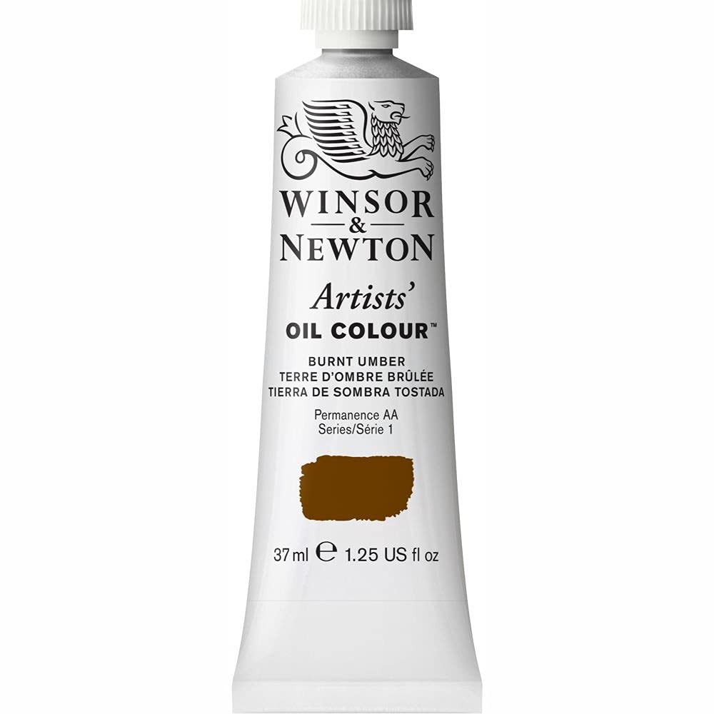 Winsor & Newton Artists’ Oil Color, 37ml 1.25 Fl Oz (Pack of 1), Burnt Umber