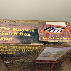 Studio The Masters Sketch Box Easel NIB Model 13215 NOS Artist On The Go Or Home
