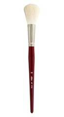 Ted 5518s20 Silver Mop White Round Paintbrush For Oil Acrylic Watercolor Pastels