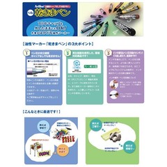 Shachihata Drying Marker, 177NK-12S, Medium Round Tip, 12-Color Set