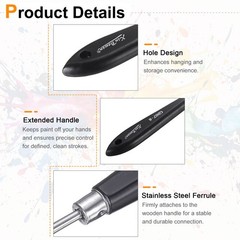 Painting Palette Knife 9.84″ Stainless Steel Blade Beech Wood Handle