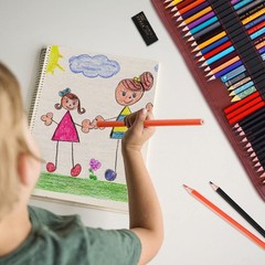 Sketching Drawing Art Pencil Kit-50 Piece Set with 24 Color Pencils for Color…