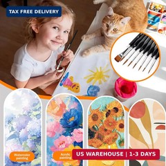 15 Pcs Miniature Brush Dry Brushes, Detail Paint Brushes for Acrylic Oil Waterco