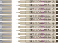 SAKURA Pigma Micron Fineliner Pens – Archival 12 Count (Pack of 1), Black