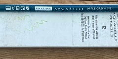 RARE 1 Box of 12 KAC912 Apple Green Berol Karisma Aquarelle Watercolour Pencils