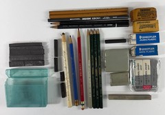 Vintage Artist Sketching & Drafting Supply Lot – General’s, Starrett, Sanford