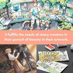 Watercolor Paint Set 100 Colors Wooden Box Professional Kuretake Gansai TAMBI