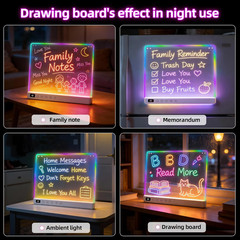 Rechargeable LED Drawing Board for Kids, Large 16″ Light up Drawing Pad with 8 R