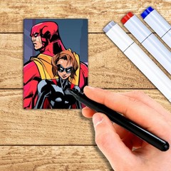 🎨 1 Pack – 18 PT Comic Artist Sketch Cards – Blank Trading/Sketch Cards Paper