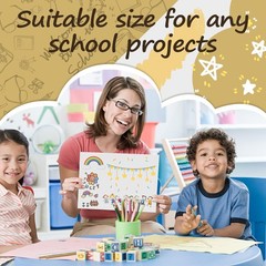 4 Pcs Small Trifold Poster Board, 21.5 x 14 inches X 14 inches, 4 Count