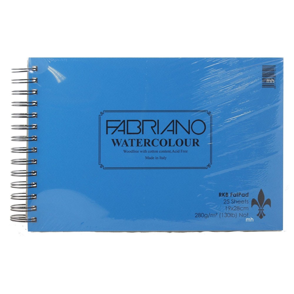 RKB FAT Pad 19 X 28cm Fabriano watercolour paper 280gsm (not) 25 sheets artists