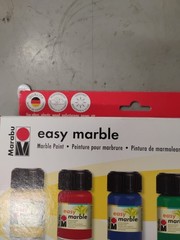 NEW Marabu Easy Art Kit Made in Germany Set Of 6 x 0.51 Fl Oz Open Box L1