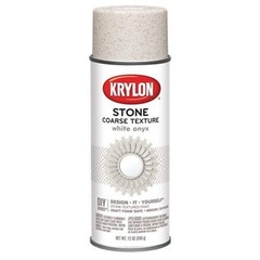 Krylon K18213 Coarse Stone Texture Finish 12 Ounce (Pack of 1), White Onyx