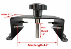 INTBUYING 1 PC Black Silk Screen Printing Pallet Bracket Accessory DIY Tool