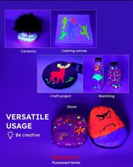 Fantastory Fluorescent Glow 2 Fl Oz (Pack of 10), Colors Series