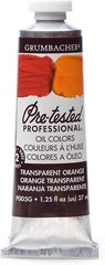 Grumbacher Pre-Tested Oil Paint, 37ml/1.25 oz., Transparent Orange (P005G)