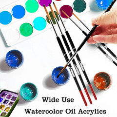 Lettering Quill Brushes, 6 Pcs Lettering Brushes for Sign Painting, Professional