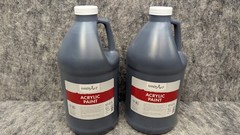 2 x Mars Black Acrylic Paint, 64oz/1/2 Gallon Handy Art 🔥NEW/SEALED🔥