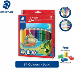 24/36/48 Pcs Staedler Luna Colored Pencil Set With 2 FREE GIFT