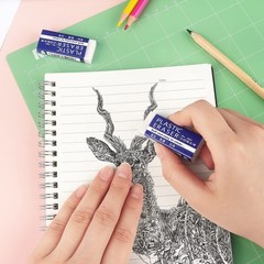 Tamaki 6 Pack Erasers, Large White Erasers for School Office, Art