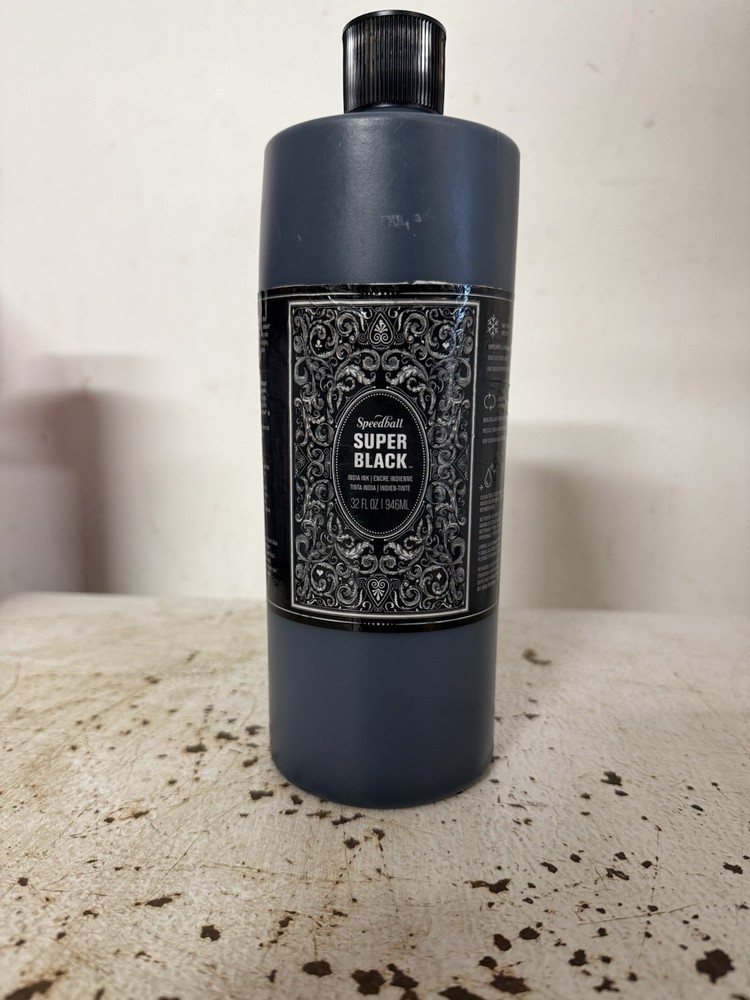Speedball Super Black India Ink 32oz 946ml Drawing Calligraphy