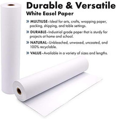Durable Art Easel Paper Roll for Crafts, Drawing & Painting | Ideal for Kids Pro
