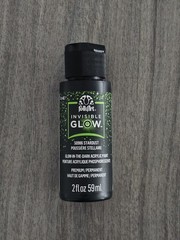 PLAID FOLKART INVISIBLE GLOW 50986 STARDUST GLOW IN THE DARK ACRYLIC PAINT 2 OZ